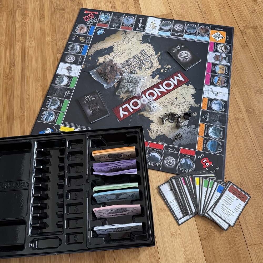 Monopoly Game of Thrones Collector's Edition HBO USAopoly Complete Missing Rules